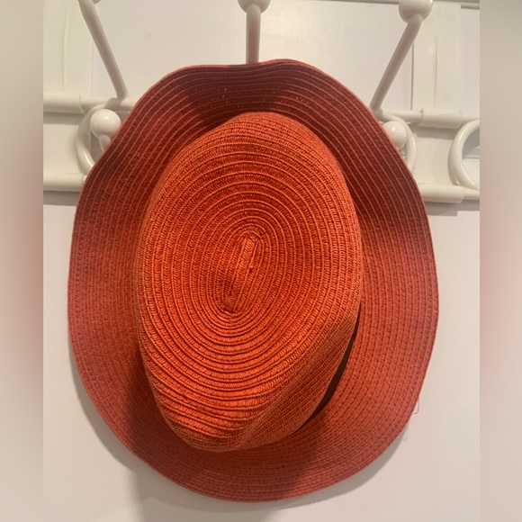 The Hatter Company orange floppy beach hat. - Picture 3 of 4